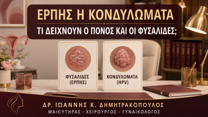 Έρπης ή Κονδυλώματα: Τι Δείχνουν ο Πόνος και οι Φυσαλίδες; - Δρ. Ιωάννης Κ. Δημητρακόπουλος