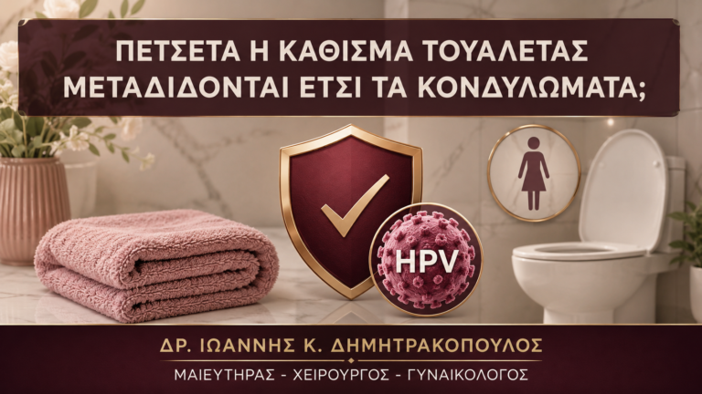 Πετσέτα ή Κάθισμα Τουαλέτας: Μεταδίδονται Έτσι τα Κονδυλώματα; - Δρ. Ιωάννης Κ. Δημητρακόπουλος