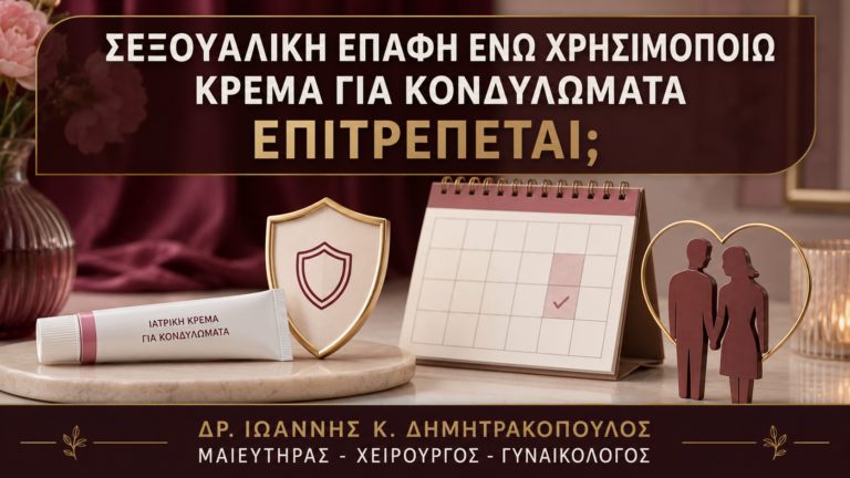 Σεξουαλική Επαφή ενώ Χρησιμοποιώ Κρέμα για Κονδυλώματα: Επιτρέπεται; - Δρ. Ιωάννης Κ. Δημητρακόπουλος