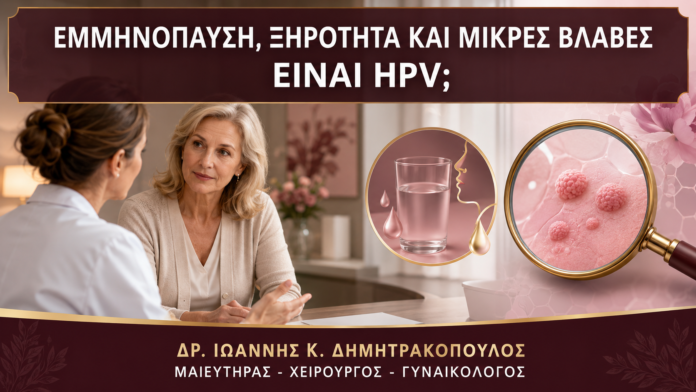 Εμμηνόπαυση, Ξηρότητα και Μικρές Βλάβες: Είναι HPV; - Δρ. Ιωάννης Κ. Δημητρακόπουλος