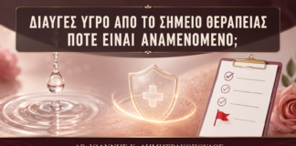Διαυγές Υγρό από το Σημείο Θεραπείας: Πότε Είναι Αναμενόμενο; - Δρ. Ιωάννης Κ. Δημητρακόπουλος