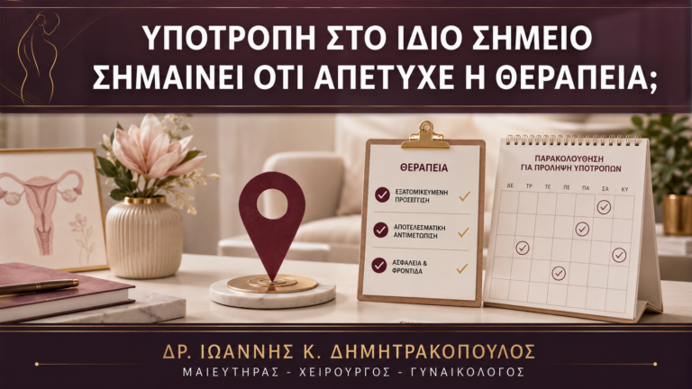 Υποτροπή στο Ίδιο Σημείο: Σημαίνει ότι Απέτυχε η Θεραπεία; - Δρ. Ιωάννης Κ. Δημητρακόπουλος