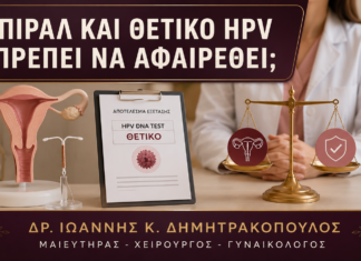 Σπιράλ και Θετικό HPV: Πρέπει να Αφαιρεθεί; Σπιράλ και Θετικό HPV: Πρέπει να Αφαιρεθεί; - Δρ. Ιωάννης Κ. Δημητρακόπουλος