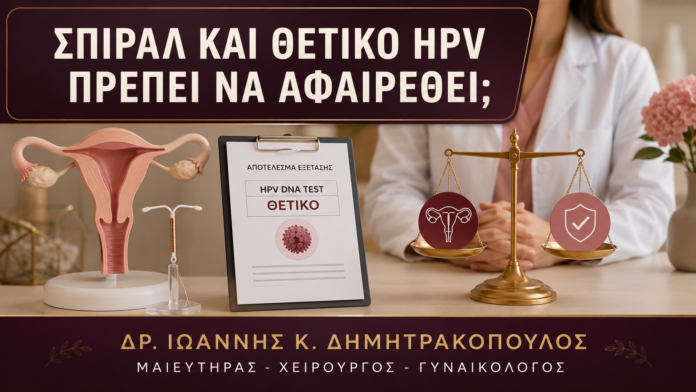 Σπιράλ και Θετικό HPV: Πρέπει να Αφαιρεθεί; Σπιράλ και Θετικό HPV: Πρέπει να Αφαιρεθεί; - Δρ. Ιωάννης Κ. Δημητρακόπουλος