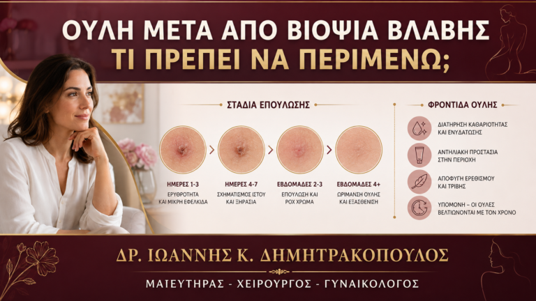 Ουλή μετά από Βιοψία Βλάβης: Τι Πρέπει να Περιμένω; - Δρ. Ιωάννης Κ. Δημητρακόπουλος