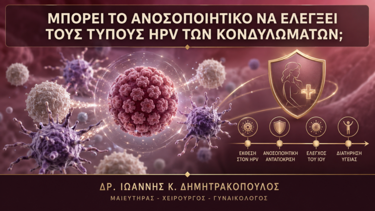 Μπορεί το Ανοσοποιητικό να Ελέγξει τους Τύπους HPV των Κονδυλωμάτων; - Δρ. Ιωάννης Κ. Δημητρακόπουλος