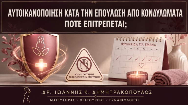 Αυτοϊκανοποίηση κατά την Επούλωση από Κονδυλώματα: Πότε Επιτρέπεται; - Δρ. Ιωάννης Κ. Δημητρακόπουλος