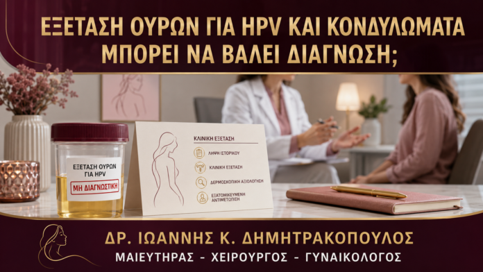 Εξέταση Ούρων για HPV και Κονδυλώματα: Μπορεί να Βάλει Διάγνωση; Εξέταση Ούρων για HPV και Κονδυλώματα: Μπορεί να Βάλει Διάγνωση; - Δρ. Ιωάννης Κ. Δημητρακόπουλος