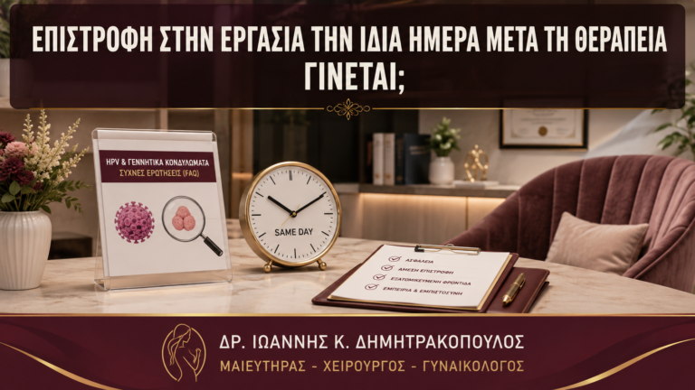 Επιστροφή στην Εργασία την Ίδια Ημέρα μετά τη Θεραπεία: Γίνεται; - Δρ. Ιωάννης Κ. Δημητρακόπουλος