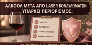 Αλκοόλ μετά από Laser Κονδυλωμάτων: Υπάρχει Περιορισμός; - Δρ. Ιωάννης Κ. Δημητρακόπουλος