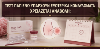 Τεστ Παπ ενώ Υπάρχουν Εξωτερικά Κονδυλώματα: Χρειάζεται Αναβολή; - Δρ. Ιωάννης Κ. Δημητρακόπουλος