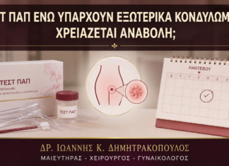 Τεστ Παπ ενώ Υπάρχουν Εξωτερικά Κονδυλώματα: Χρειάζεται Αναβολή; Τεστ Παπ ενώ Υπάρχουν Εξωτερικά Κονδυλώματα: Χρειάζεται Αναβολή; - Δρ. Ιωάννης Κ. Δημητρακόπουλος