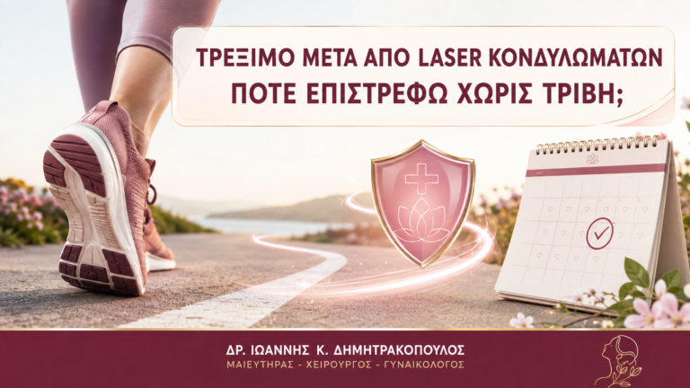 Τρέξιμο μετά από Laser Κονδυλωμάτων: Πότε Επιστρέφω χωρίς Τριβή; - Δρ. Ιωάννης Κ. Δημητρακόπουλος