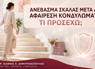Ανέβασμα Σκάλας μετά από Αφαίρεση Κονδυλωμάτων: Τι Προσέχω; - Δρ. Ιωάννης Κ. Δημητρακόπουλος