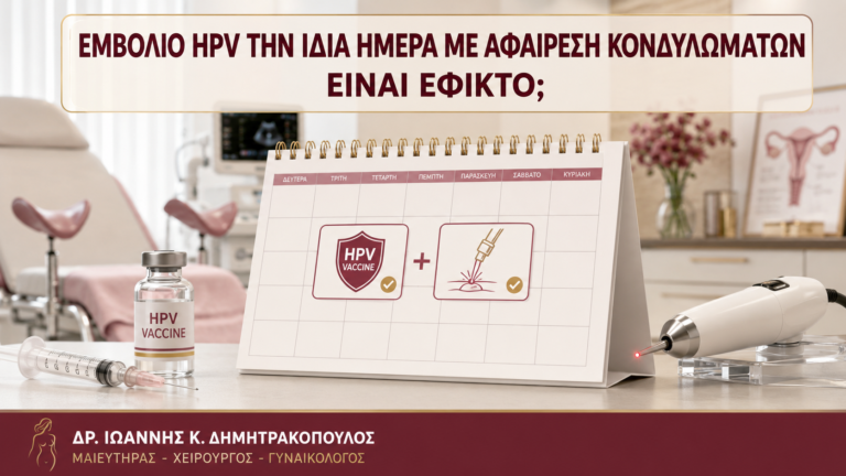 Εμβόλιο HPV την Ίδια Ημέρα με Αφαίρεση Κονδυλωμάτων: Είναι Εφικτό; - Δρ. Ιωάννης Κ. Δημητρακόπουλος
