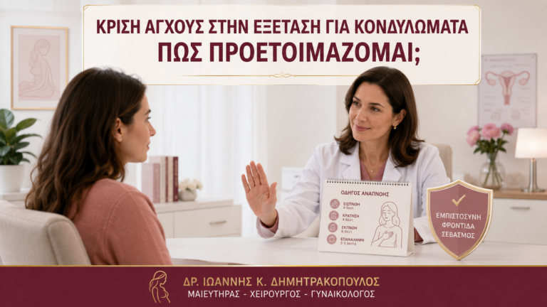 Κρίση Άγχους στην Εξέταση για Κονδυλώματα: Πώς Προετοιμάζομαι; - Δρ. Ιωάννης Κ. Δημητρακόπουλος