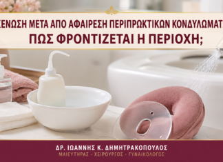 Κένωση μετά από Αφαίρεση Περιπρωκτικών Κονδυλωμάτων: Πώς Φροντίζεται η Περιοχή; - Δρ. Ιωάννης Κ. Δημητρακόπουλος