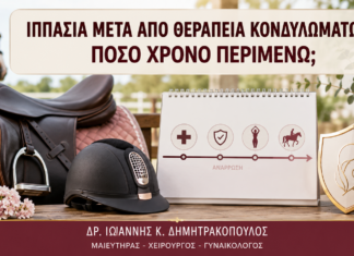 Ιππασία μετά από Θεραπεία Κονδυλωμάτων: Πόσο Χρόνο Περιμένω; - Δρ. Ιωάννης Κ. Δημητρακόπουλος