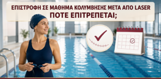 Επιστροφή σε Μάθημα Κολύμβησης μετά από Laser: Πότε Επιτρέπεται; - Δρ. Ιωάννης Κ. Δημητρακόπουλος