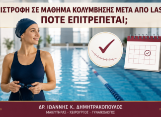 Επιστροφή σε Μάθημα Κολύμβησης μετά από Laser: Πότε Επιτρέπεται; - Δρ. Ιωάννης Κ. Δημητρακόπουλος