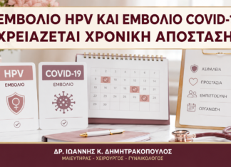 Εμβόλιο HPV και Εμβόλιο COVID-19: Χρειάζεται Χρονική Απόσταση; - Δρ. Ιωάννης Κ. Δημητρακόπουλος