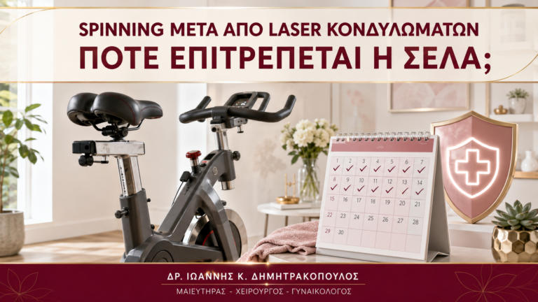 Spinning μετά από Laser Κονδυλωμάτων: Πότε Επιτρέπεται η Σέλα; - Δρ. Ιωάννης Κ. Δημητρακόπουλος