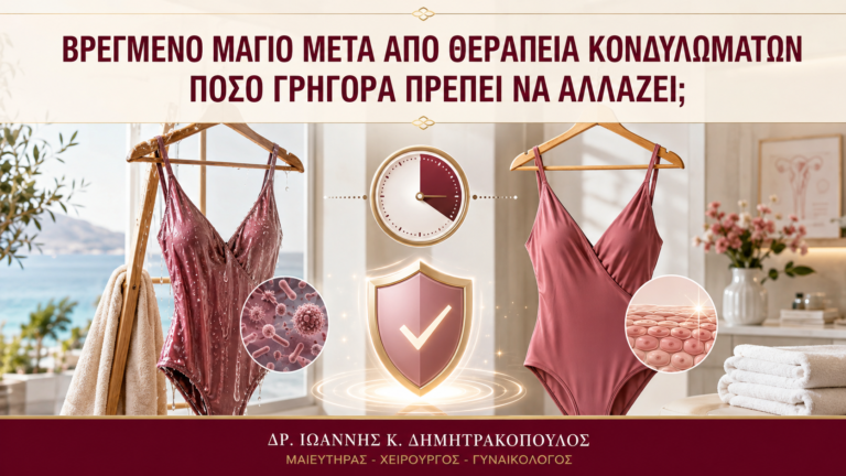Βρεγμένο Μαγιό μετά από Θεραπεία Κονδυλωμάτων: Πόσο Γρήγορα Πρέπει να Αλλάζει; - Δρ. Ιωάννης Κ. Δημητρακόπουλος
