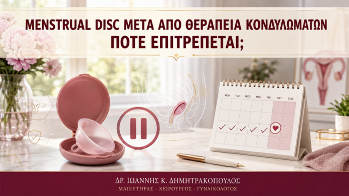 Menstrual Disc μετά από Θεραπεία Κονδυλωμάτων: Πότε Επιτρέπεται; - Δρ. Ιωάννης Κ. Δημητρακόπουλος