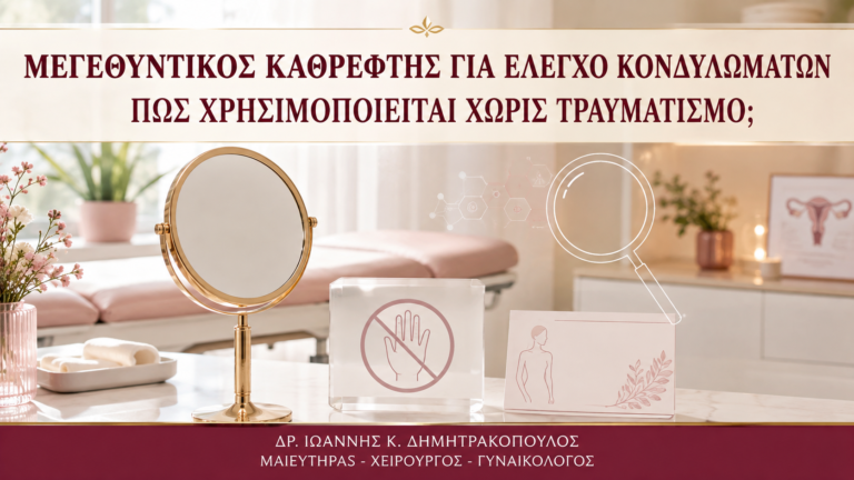 Μεγεθυντικός Καθρέφτης για Έλεγχο Κονδυλωμάτων: Πώς Χρησιμοποιείται Χωρίς Τραυματισμό; - Δρ. Ιωάννης Κ. Δημητρακόπουλος
