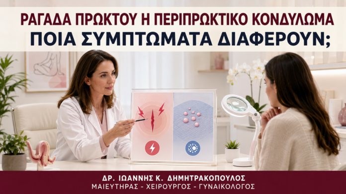 Ραγάδα Πρωκτού ή Περιπρωκτικό Κονδύλωμα: Ποια Συμπτώματα Διαφέρουν; Ραγάδα Πρωκτού ή Περιπρωκτικό Κονδύλωμα: Ποια Συμπτώματα Διαφέρουν; - Δρ. Ιωάννης Κ. Δημητρακόπουλος