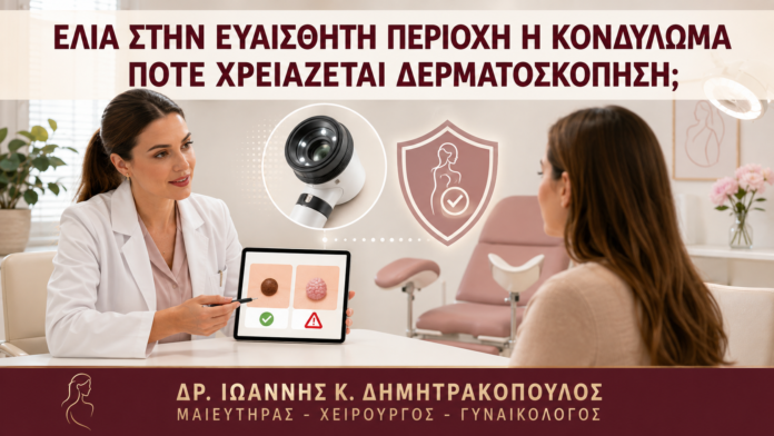 Ελιά στην Ευαίσθητη Περιοχή ή Κονδύλωμα: Πότε Χρειάζεται Δερματοσκόπηση; - Δρ. Ιωάννης Κ. Δημητρακόπουλος