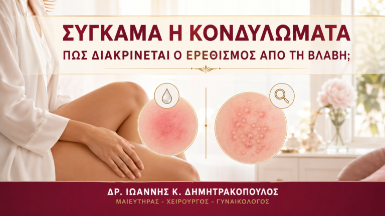 Σύγκαμα ή Κονδυλώματα: Πώς Διακρίνεται ο Ερεθισμός από τη Βλάβη; - Δρ. Ιωάννης Κ. Δημητρακόπουλος