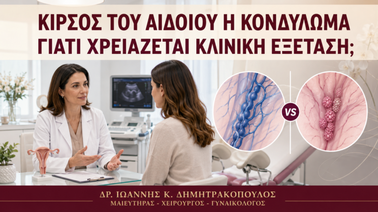 Κιρσός του Αιδοίου ή Κονδύλωμα: Γιατί Χρειάζεται Κλινική Εξέταση; - Δρ. Ιωάννης Κ. Δημητρακόπουλος