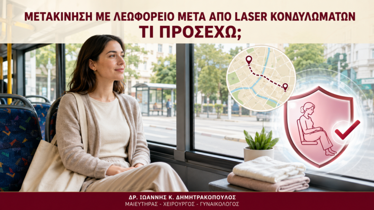Μετακίνηση με Λεωφορείο μετά από Laser Κονδυλωμάτων: Τι Προσέχω; - Δρ. Ιωάννης Κ. Δημητρακόπουλος