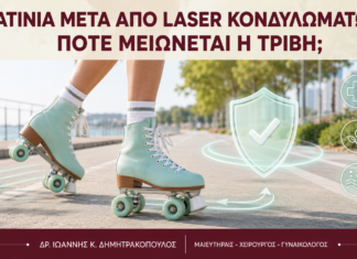 Πατίνια μετά από Laser Κονδυλωμάτων: Πότε Μειώνεται η Τριβή; Πατίνια μετά από Laser Κονδυλωμάτων: Πότε Μειώνεται η Τριβή; - Δρ. Ιωάννης Κ. Δημητρακόπουλος