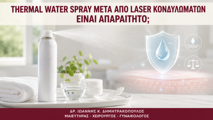 Thermal Water Spray μετά από Laser Κονδυλωμάτων: Είναι Απαραίτητο; - Δρ. Ιωάννης Κ. Δημητρακόπουλος