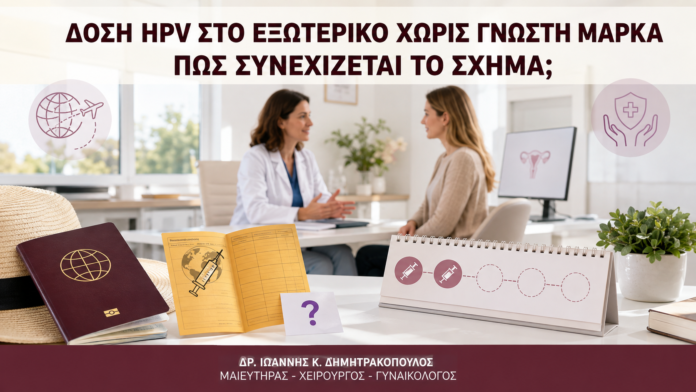 Δόση HPV στο Εξωτερικό χωρίς Γνωστή Μάρκα: Πώς Συνεχίζεται το Σχήμα; Δόση HPV στο Εξωτερικό χωρίς Γνωστή Μάρκα: Πώς Συνεχίζεται το Σχήμα; - Δρ. Ιωάννης Κ. Δημητρακόπουλος