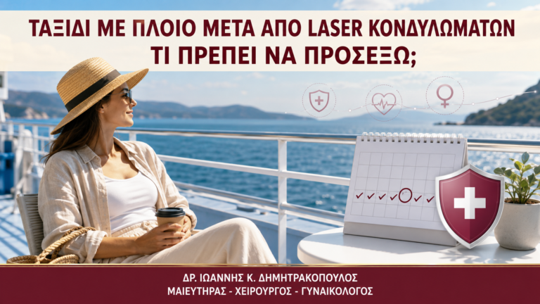Ταξίδι με Πλοίο μετά από Laser Κονδυλωμάτων: Τι Πρέπει να Προσέξω; - Δρ. Ιωάννης Κ. Δημητρακόπουλος