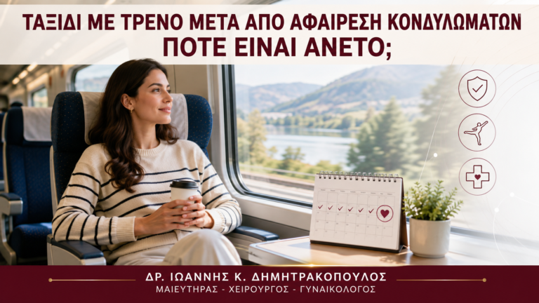 Ταξίδι με Τρένο μετά από Αφαίρεση Κονδυλωμάτων: Πότε Είναι Άνετο; - Δρ. Ιωάννης Κ. Δημητρακόπουλος