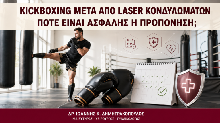 Kickboxing μετά από Laser Κονδυλωμάτων: Πότε Είναι Ασφαλής η Προπόνηση; - Δρ. Ιωάννης Κ. Δημητρακόπουλος
