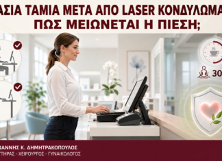 Εργασία Ταμία μετά από Laser Κονδυλωμάτων: Πώς Μειώνεται η Πίεση; - Δρ. Ιωάννης Κ. Δημητρακόπουλος