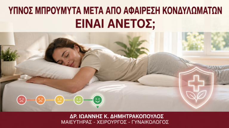 Ύπνος Μπρούμυτα μετά από Αφαίρεση Κονδυλωμάτων: Είναι Άνετος; - Δρ. Ιωάννης Κ. Δημητρακόπουλος
