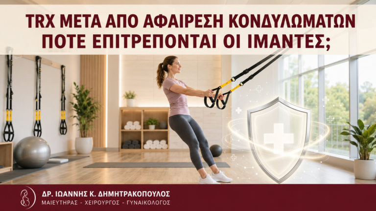 TRX μετά από Αφαίρεση Κονδυλωμάτων: Πότε Επιτρέπονται οι Ιμάντες; - Δρ. Ιωάννης Κ. Δημητρακόπουλος
