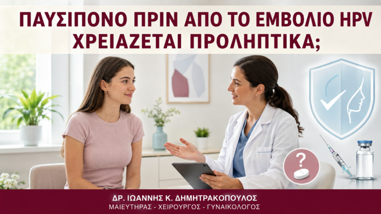 Παυσίπονο πριν από το Εμβόλιο HPV: Χρειάζεται Προληπτικά; - Δρ. Ιωάννης Κ. Δημητρακόπουλος