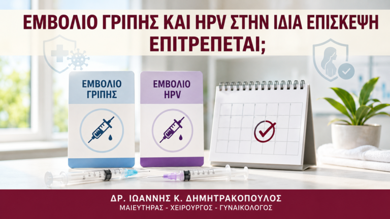Εμβόλιο Γρίπης και HPV στην Ίδια Επίσκεψη: Επιτρέπεται; - Δρ. Ιωάννης Κ. Δημητρακόπουλος