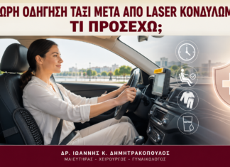 Πολύωρη Οδήγηση Ταξί μετά από Laser Κονδυλωμάτων: Τι Προσέχω; Πολύωρη Οδήγηση Ταξί μετά από Laser Κονδυλωμάτων: Τι Προσέχω; - Δρ. Ιωάννης Κ. Δημητρακόπουλος