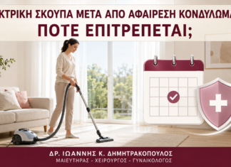 Ηλεκτρική Σκούπα μετά από Αφαίρεση Κονδυλωμάτων: Πότε Επιτρέπεται; - Δρ. Ιωάννης Κ. Δημητρακόπουλος