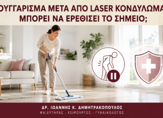 Σφουγγάρισμα μετά από Laser Κονδυλωμάτων: Μπορεί να Ερεθίσει το Σημείο; - Δρ. Ιωάννης Κ. Δημητρακόπουλος