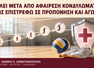 Βόλεϊ μετά από Αφαίρεση Κονδυλωμάτων: Πώς Επιστρέφω σε Προπόνηση και Αγώνα; Βόλεϊ μετά από Αφαίρεση Κονδυλωμάτων: Πώς Επιστρέφω σε Προπόνηση και Αγώνα; - Δρ. Ιωάννης Κ. Δημητρακόπουλος