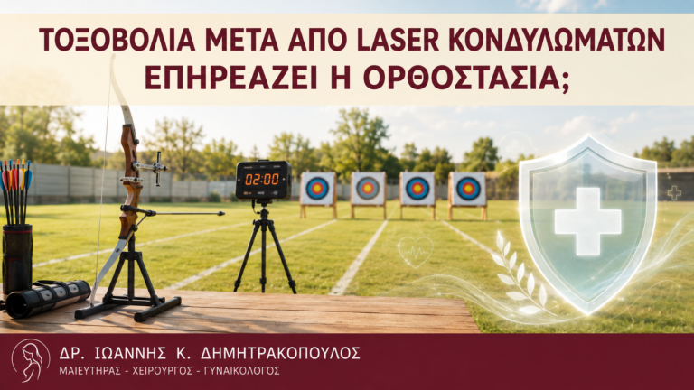 Τοξοβολία μετά από Laser Κονδυλωμάτων: Επηρεάζει η Ορθοστασία; - Δρ. Ιωάννης Κ. Δημητρακόπουλος